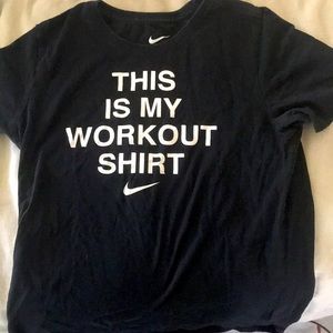 Sporty T shirt workout